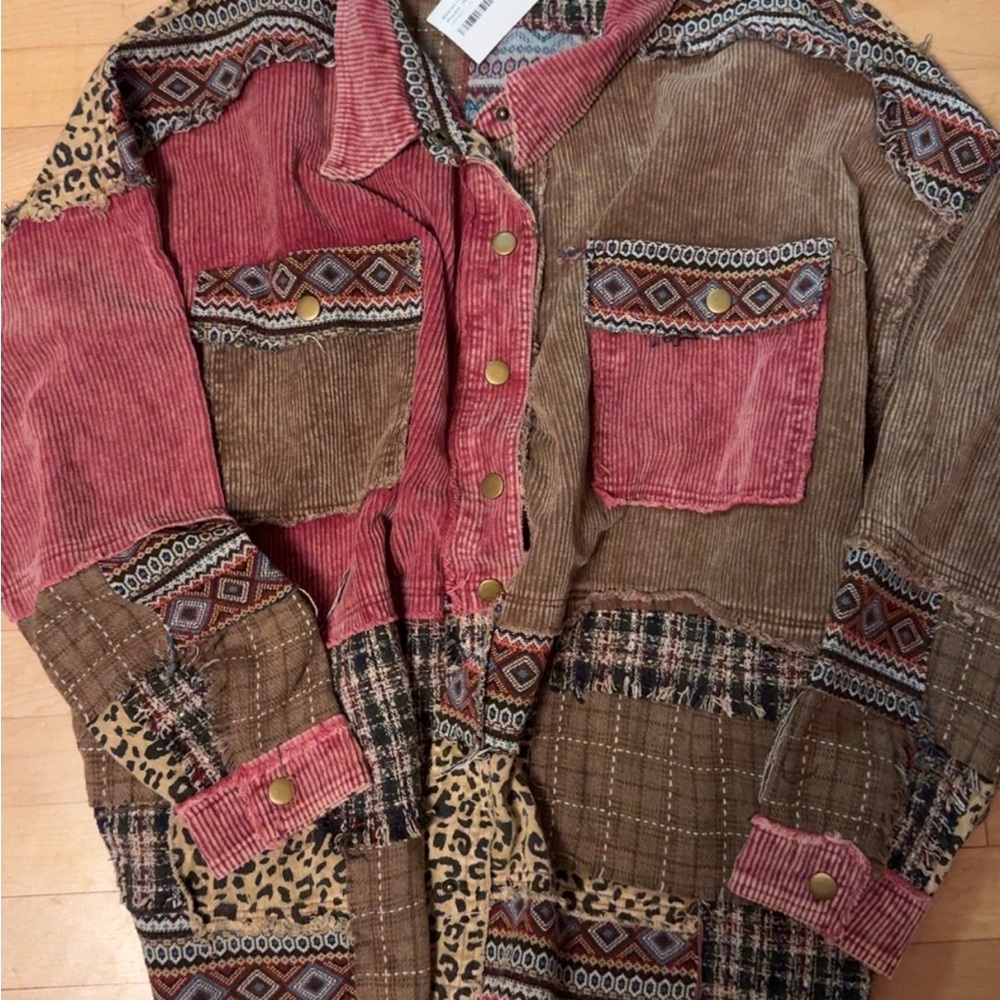 Patchwork Corduroy Jacket